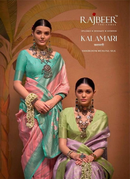 Kalamari By Rajbeer Wedding Handloom Weaving Silk Sarees Wholesale Shop In Surat